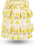Egg Apron for Kid and Adult, Deep Pockets with Elastic Closures, Fresh Egg Collecting Gathering Holding Apron
