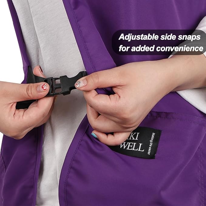 Waterproof Unisex Cobbler Apron with 4 Pockets Vest Style Ultralight Chef Waiter Work Overalls