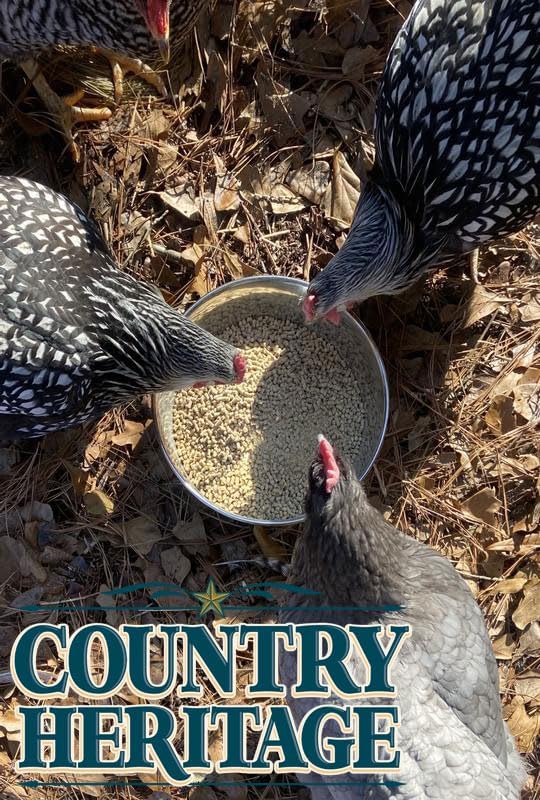 Country Heritage Hen Egg Layer Organic Pellet 10lbs - 16% Protein Non-GMO Chicken Feed for Increased Egg Production & Strong Eggshells, High Protein