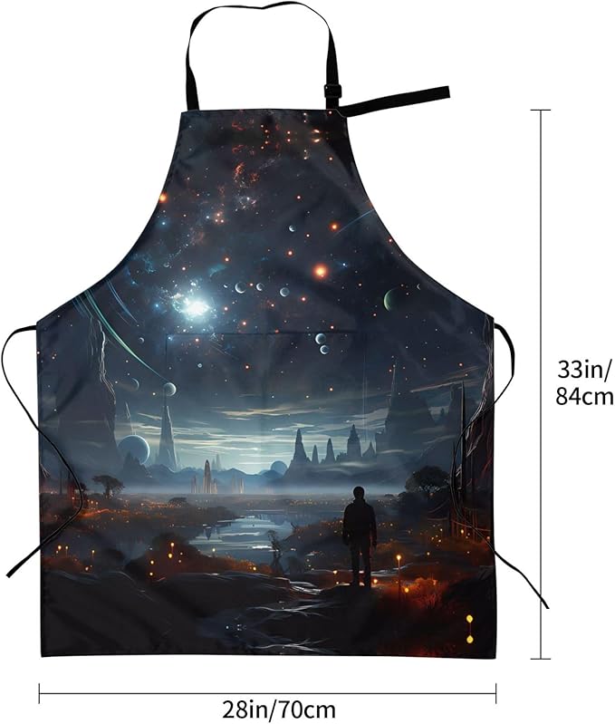 Tyrannosaurus rex Heavy Duty Waterproof Apron with Pockets for AdultsResistant Grilling, Gardening, Painting