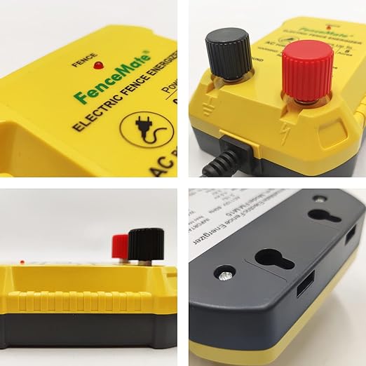 FenceMate AC Powered Electric Fence Charger Output 0.15J up to 2 Miles to Contain Small Pet, Poultry, Keep Rodent & Nuisance Animals Out, Used in Homestead, Garden, Pond,Fence Energizer up to 4 kV