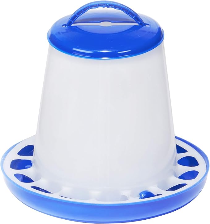 Double-Tuf® Plastic Poultry Feeder | Durable Feeding Container | Hanging Chicken Feeder No Waste | 1.5 Lb
