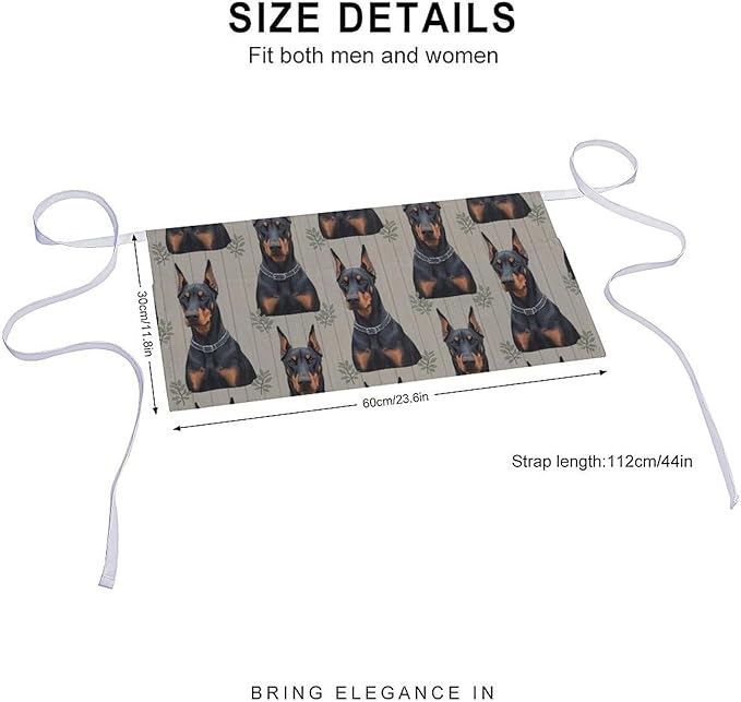 Server Waitress Waist Apron Cooking Kitchen Restaurant Aprons for Women Men