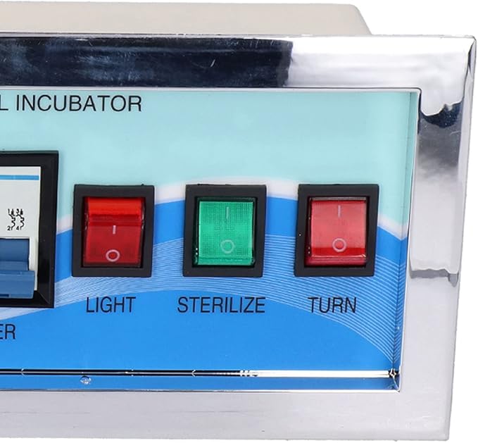 XM-18G Egg Incubator Controller Intelligent Six-Screen Six-Display Temperature Humidity Full Automatic Control for Chicken Goose Duck(0-99℃ 0-99% Rh)(110V)