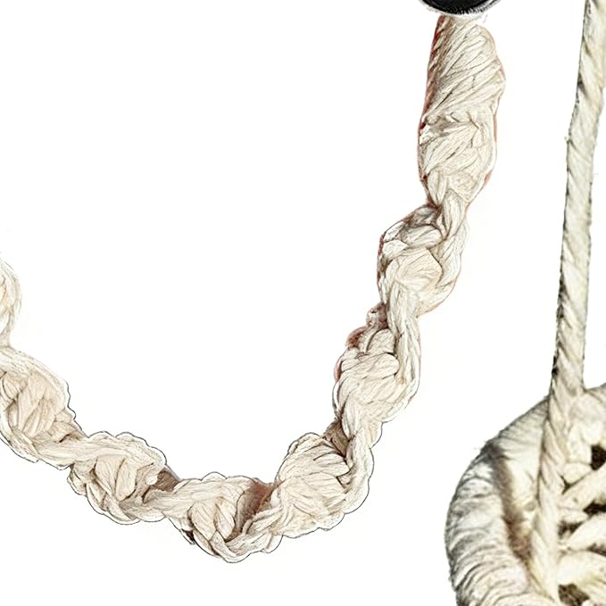 Jumping Spider Decor - 2 Pieces Natural Cotton Rope Handmade Pets Supplies, Jumping Spider Accessories for Walking Camping Travel Daily Airplane Outing Shopping, Urban Courtyard Farm, Interactive Pet
