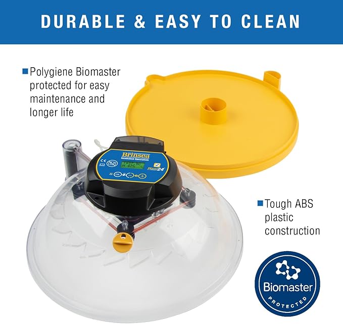 Brinsea Maxi 24 EX Connect App Controlled Egg Incubator with Automatic Humidity Control and Egg Turning for Hatching 24 Chicken, Duck, Other Eggs. Precision App-Driven Digital Controls and Alarms