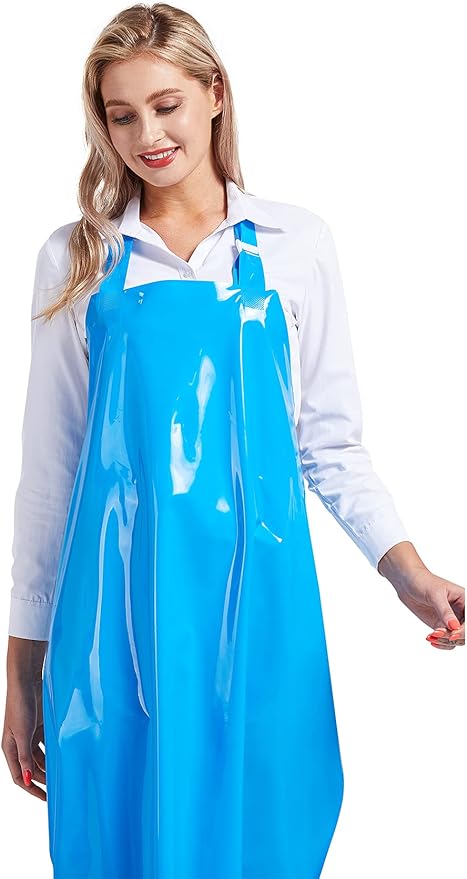 Nanxson TPU Waterproof Apron Lightweight Work Apron with Adjustable Buckle for Pet Bathing,Dishwashing,Butchers,Housework