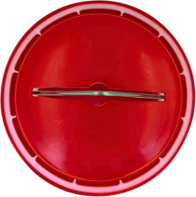 Large Chicken Feeder 5-Pound Capacity for All Poultry | Durable Feeding Container with Carrying Handle for Chickens, Ducks, Turkeys, Quail, Baby Chicks, Turkeys and More