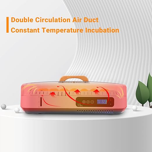 35 Egg Incubators for Hatching Eggs, Chicken Egg Incubator with Automatic Egg Turning and Temperature, Humidity Control, Water Alarm, Egg Hatcher Incubator for Chickens, Ducks, Geese, Birds and Quail
