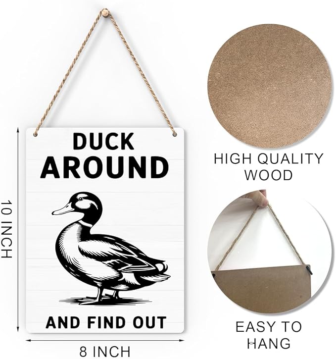Chicken Gifts Sign Funny Chicken Coop Accessories Chicken Signs Rooster Decor for Home Farm Chicken-Coop Kitchen Welcome To Our Coop Country Decor 8x10 Inch