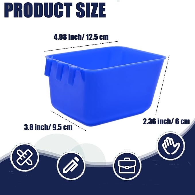 10 Pcs 16 Oz Cage Cups Chicken Feeder Waterer Chicken Water Cups Rabbit Feeder