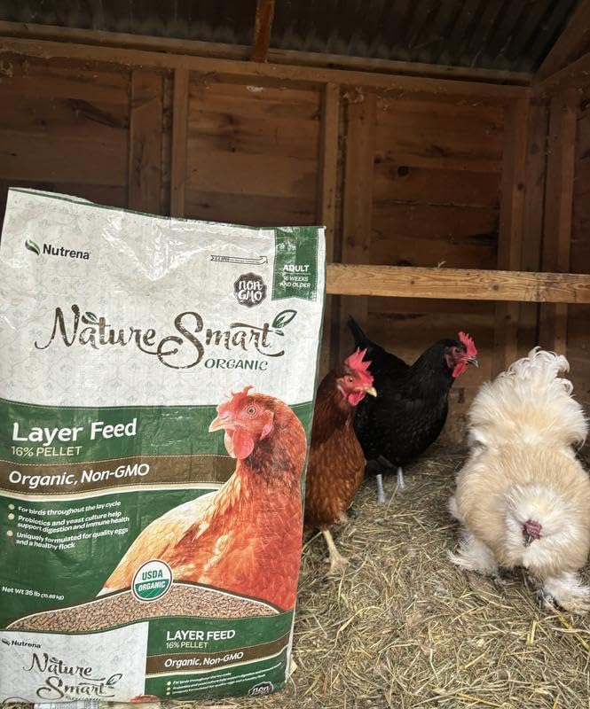 Nutrena Nature Smart Organic Non GMO 16% Layer Pellet Chicken Feed