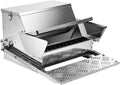 RYFT Automatic Chicken Feeder 25 lb Galvanized Steel Poultry Feeder, Up to 12 Chickens 10 Days with Weatherproof Lid, for Chickens, Ducks, Fowl