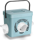 Chicken Feeder, 10 LB Chicken Coop Accessories, Chicken Feeders No Waste for Chicks and Hens, Waterproof Automatic Chicken Feeder, Hanging Chicken Feeder with 3 Ports (Patent Product)