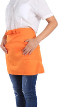 Ymiko Apron, Half Length Aprons With Pockets for Kitchen or Serving