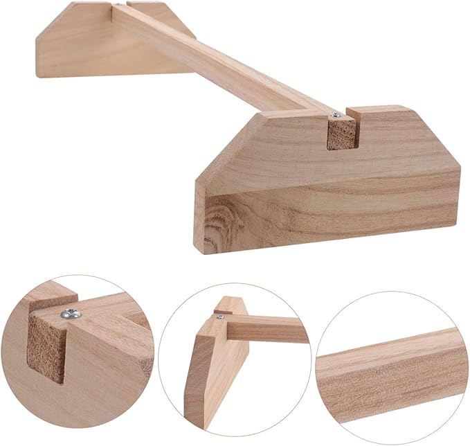 BESPORTBLE Bite Resistant Wooden Chicken Perch Stand for Hens and Birds Safe Chewable Roosting Bar for Chick Brooder and Coop Natural Bird Perches for Parrots and Pets Chick Training