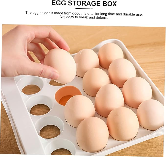 Double Layer Egg Storage Organizer Egg Holder for Refrigerator Cavity Drawer Style Egg Supply Case Durable and Convenient Egg Storage Box for Home and Farm Use