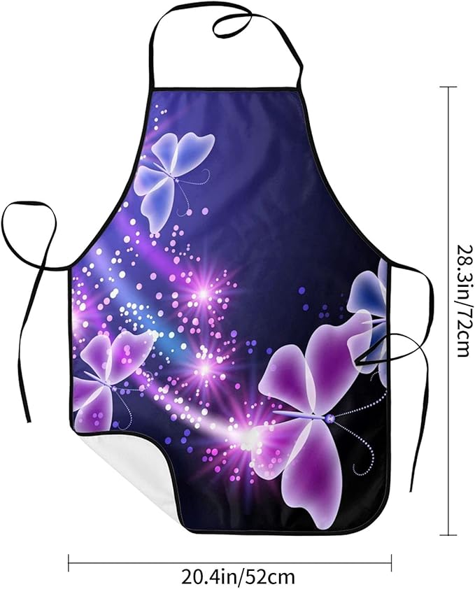 Apron Adjustable Waterproof Apron for Men Women Kitchen Cooking Baking Gardening Working Bib Apron