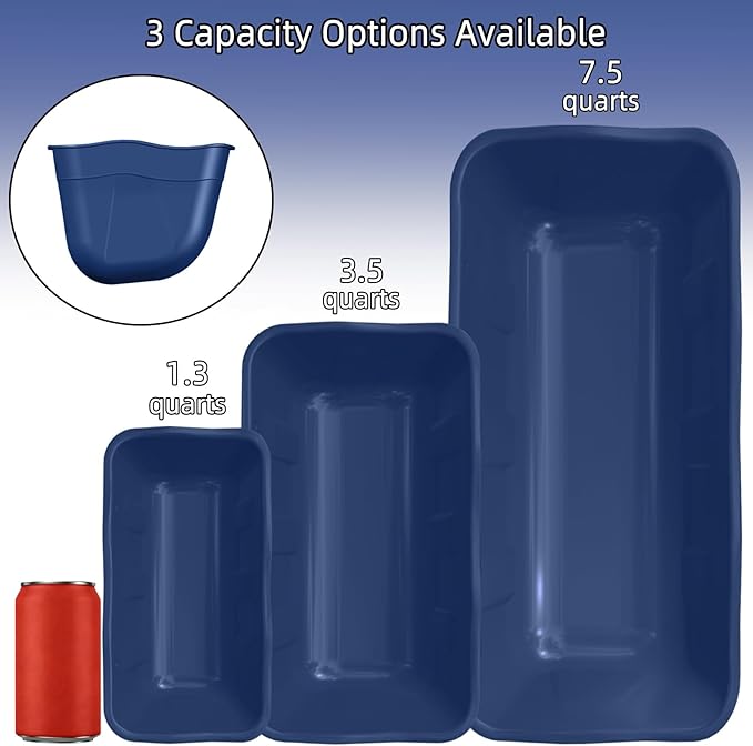 Hanging Chicken Feeders,Duck Feeder Waterer,Small Feed Trough 1.3 Quart 2 Pack,Hanging Fence Feed Trough for Poultry,Blue