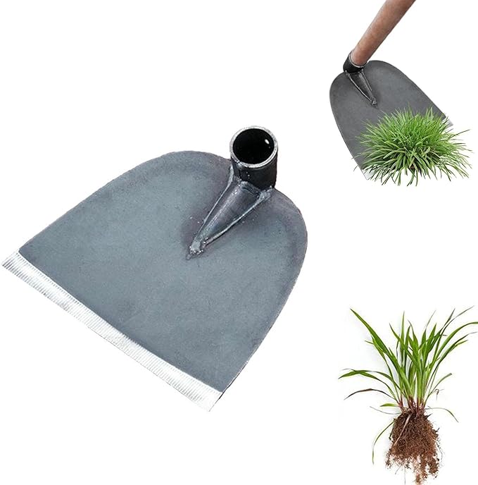 Garden Hoe,All-Steel Hardened Sharp Durable Garden Weeding Tools without Handle,Garden Edger Weeder Portable Household Vegetable Garden Shovel for Backyard Loosening Farm Planting Weeding (205)