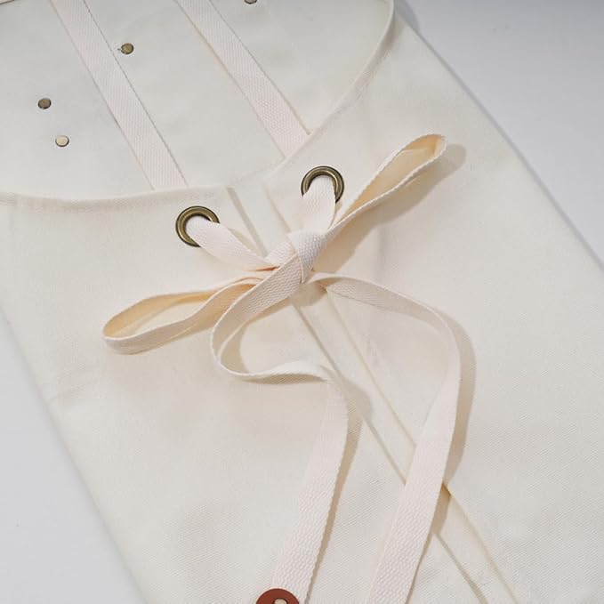 Chef Aprons for Men Canvas Apron with Large Pockets and Adjustable Neck Strap for Cooking,BBQ, Gardening