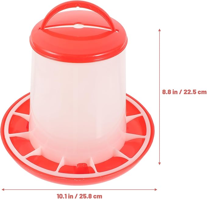 Chicken Feeder Kit No Waste Plastic Poultry Feeder for Chicks Brooder Box