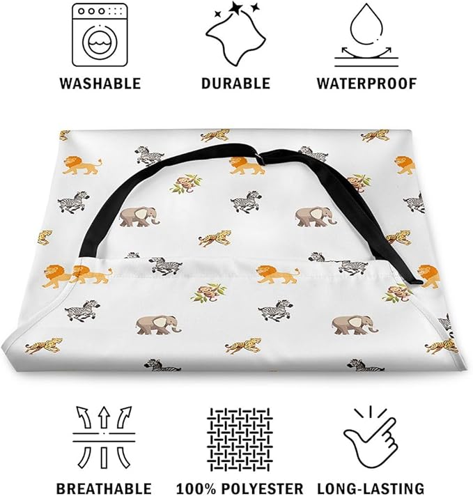 jejeloiu Cartoon Cats Apron for Women Men 26"x31"