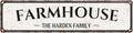 Vintage Metal Street Signs, Rustic Wall Art Plaques, Farmhouse Kitchen Home Bathroom Camping Bar Retro Decor Indoor Outdoor Road Sign 16 x 4 inch (FARMHOUSE)