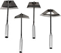4 PCS Garden Hoe Tool Set, Hardened Hollow Hoe Garden Edger Weeder, Sharp Handheld Hoe for Weeding, Loosening Soil, Planting