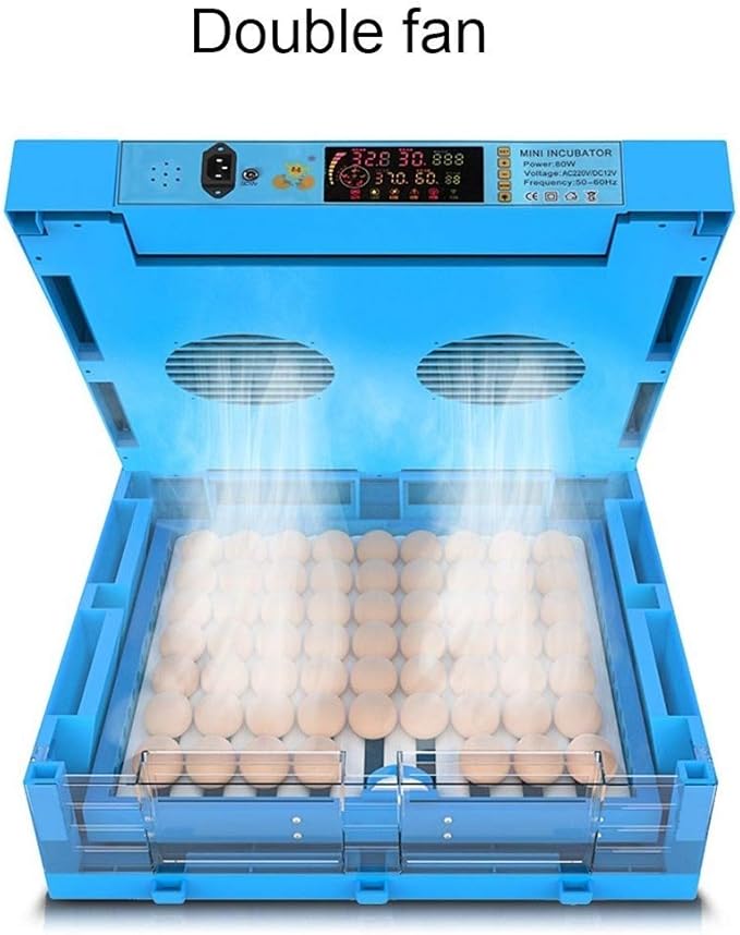 192 Egg Incubator Automatic Turning, Digital Poultry Hatcher with LED Display Egg Tray Temperature & Humidity Control,Duck Chicken Bird