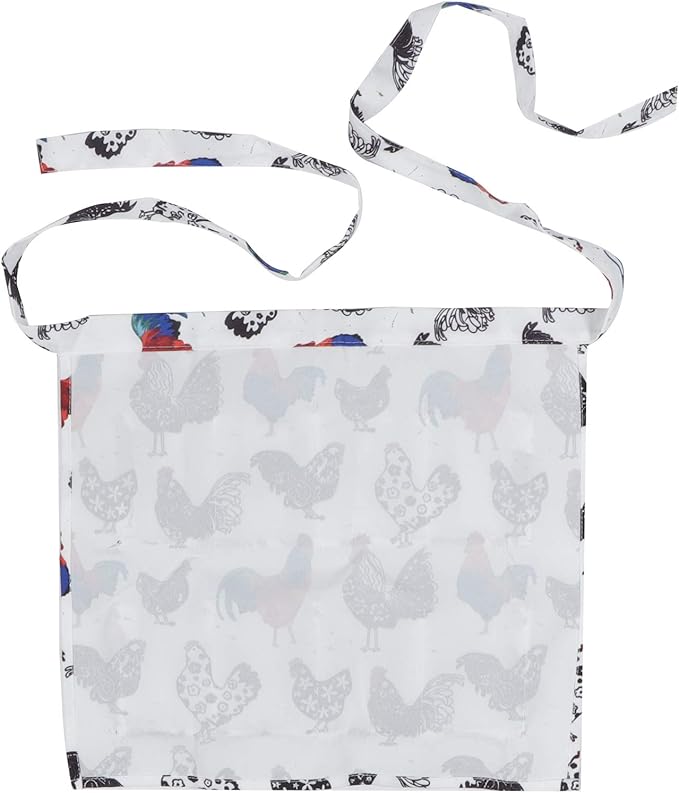 Pilipane Eggs Collecting Apron with Multiple Pockets, Convenient and Hands Egg Gathering for Chicken, Duck, and Farmhouse Supplies(M)