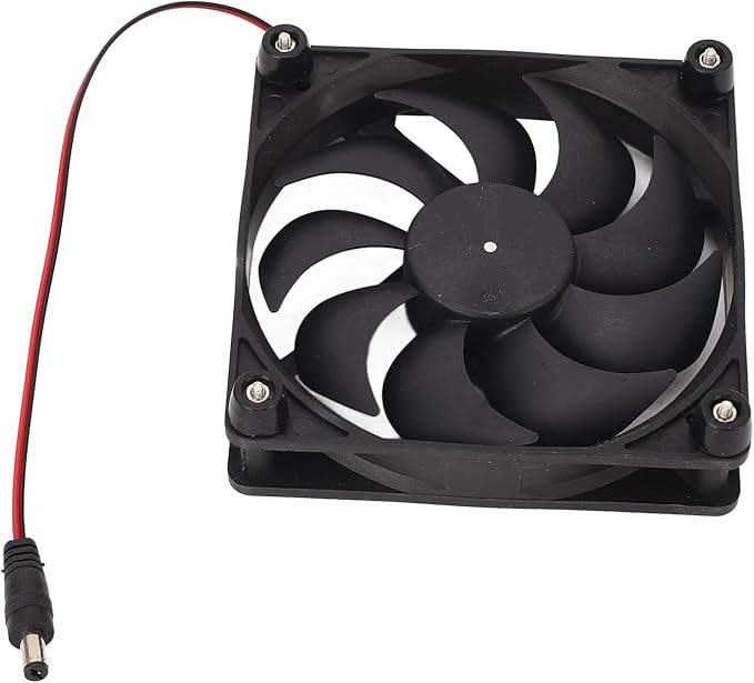Solar Fan, Solar Powered Fan Exhaust Fan Solar Panel Fan Kit 50w Greenhouse Fan Solar Attic Fan, Chicken Coop Accessories for Home Shed Chicken Coop Pet House Window Black