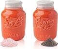 Comfify Mason Jar Salt & Pepper Shakers – Aqua Coral Ceramic – Rustic Shabby Chic Kitchen Decor
