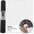 36” x 50 FT PVC Hexagonal Poultry Netting Chicken Wire | 1" Mesh | 20 Gauge | Black PVC Vinyl Coated | Rust Proof | for Garden, Fence, Chicken, Rabbit, Pet Enclosures
