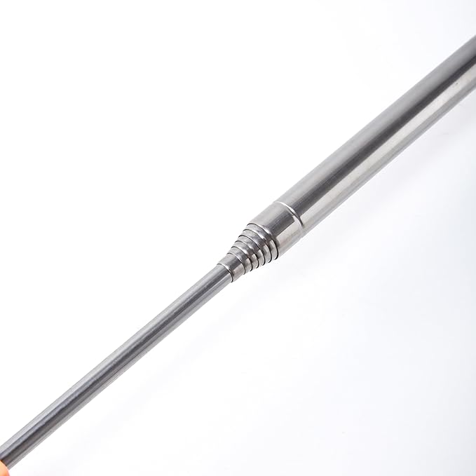 Egg Grabber for Chicken Eggs – Long Handle Stainless Steel Egg Picker with Rubber Grip, Extendable Egg Lifter Tool for Coop, Nest Box, and Poultry Farm Collection