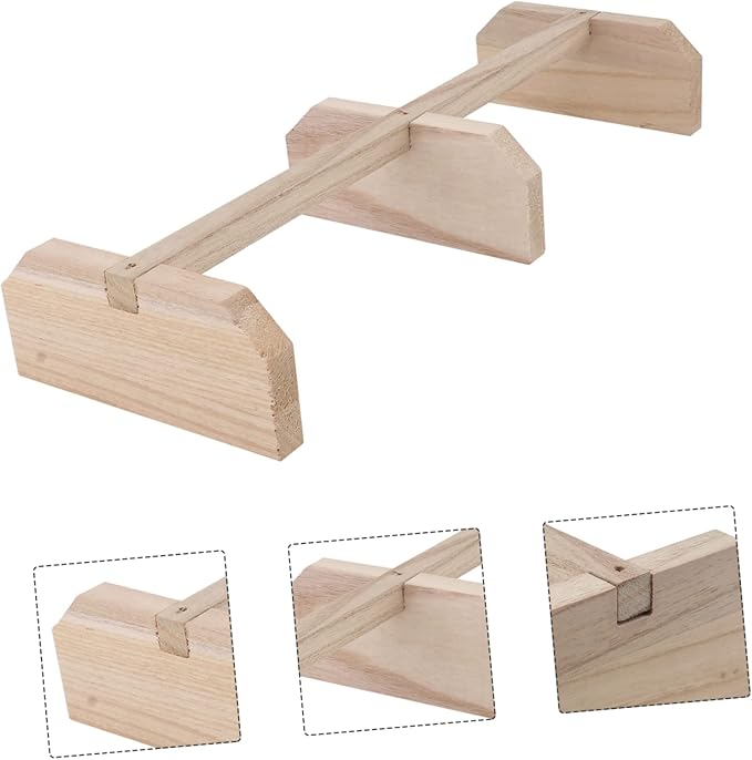 Versatile Chicken Roosting Bar Wooden Bird Stand Chicken Accessory Horse Bird Toy