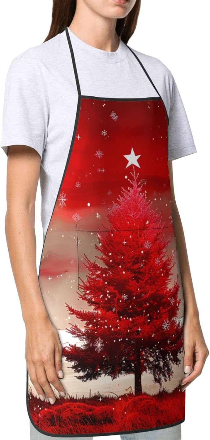 Cute Colorful Dog Paw Printed Unisex Bib Aprons BBQ Cooking Kitchen Aprons for Women Men Chef