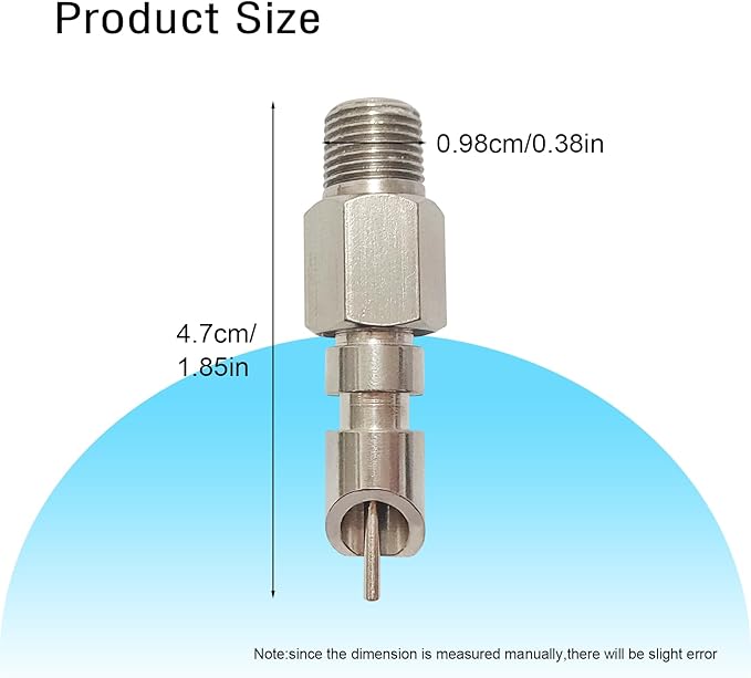 Threaded Stainless Steel Rabbit Water Nipples Automatic Rodent Watering System Kit Animal Breeding Supplies (6PCS)