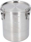 304 Stainless Steel Airtight Canister, Bucket Food Storage Containers Airtight with Lid, Leakage Proof Dog Food Treat Storage Container Jar, Dog Food Bin, Cat Food Container Jar