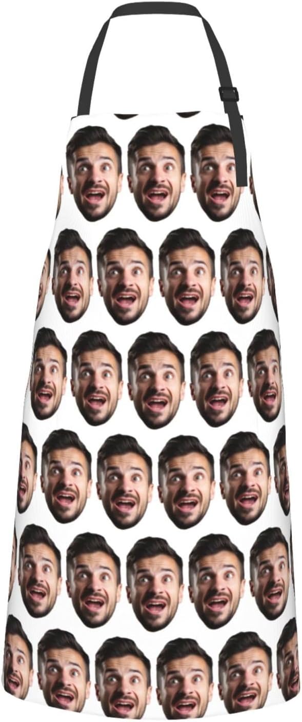 Shark Jumping Home Aprons 2 Pockets 33"×28" for Men Women, Ocean Sea Waterproof Kitchen Cooking Bib