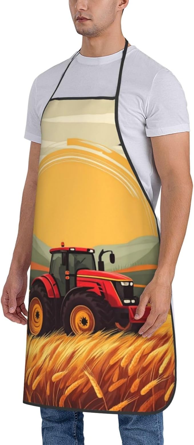 Aprons For Women Men With Pockets Adjustable Kitchen Chef Apron For Cooking Waitress Bbq Coffee House 28" L*21" W