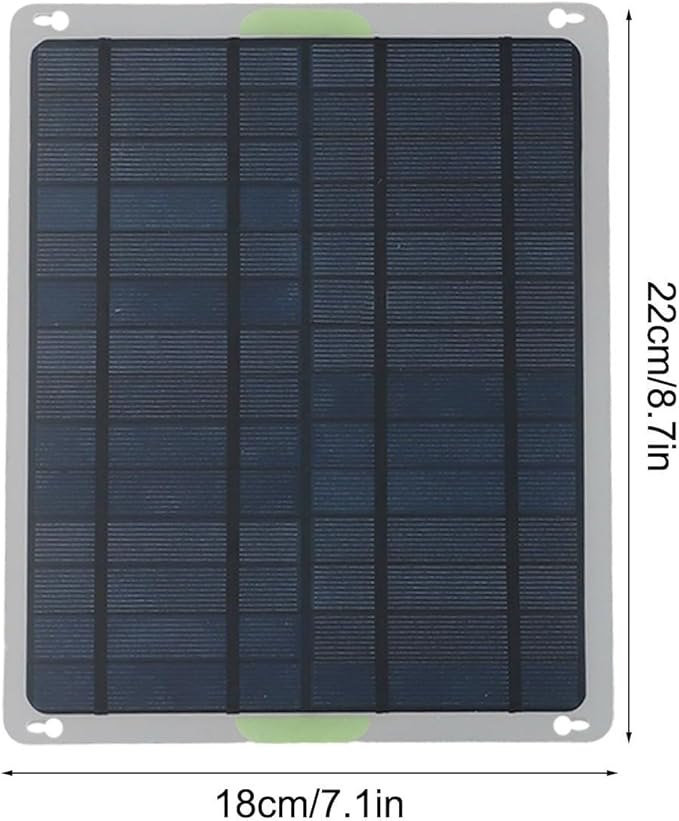 20W Solar Panel Heater, Monocrystalline PET Polysilicon, Dual USB Ports, Waterproof DC Head For Outdoor Camping, RVs, Winter Pet Houses(20W)
