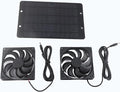 ‌shenruifa 10W Solar Greenhouse Fan Kit - 800mA Solar Ventilation Exhaust for Outdoor Sheds