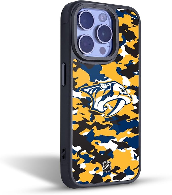 Head Case Designs Officially Licensed NHL Camouflage Nashville Predators Gel Armor Case [Military Grade Drop Protection] Compatible with Apple iPhone 17