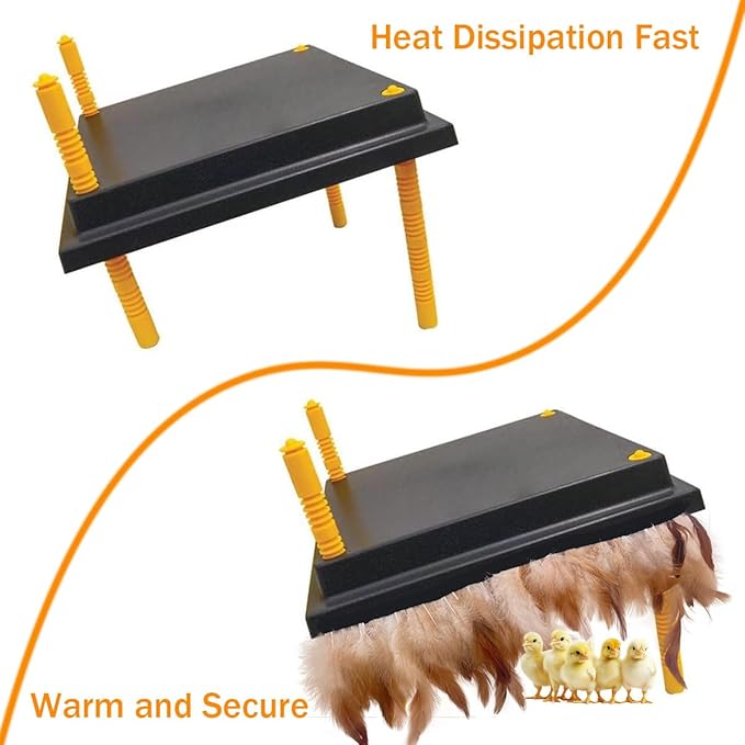 Hen Feathers for Chick Brooder Plate Cozy Coop Heating Panels Warming Insulation Pad, Keep The Chicks As Warm and Safe As A Hen's Embrace Chicken Starter Kit Cuttable Fits Most Brooder (6.6ft)