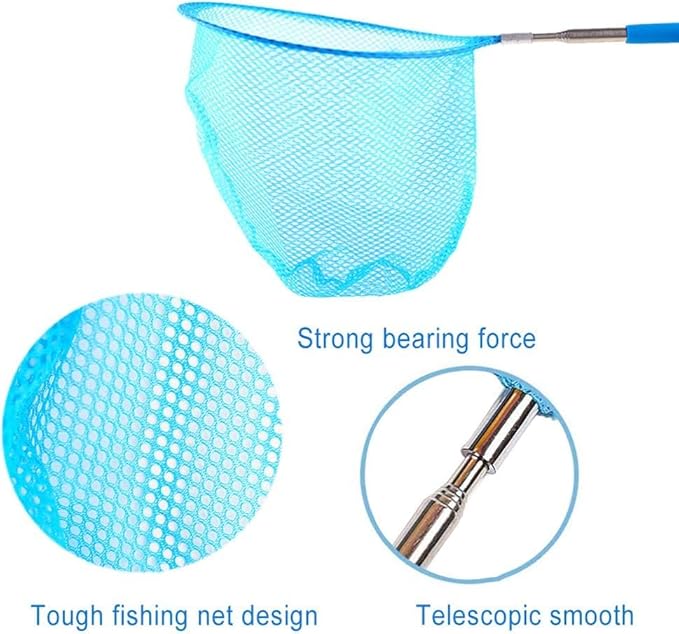Shindel 6 Pack Bug Catcher for Kids, Kids Telescopic Butterfly Fishirng Nets, Extendable 32 Inch, for Outdoor Exploration, Science Projects, Bug Hunting, Fish Insect Ladybird