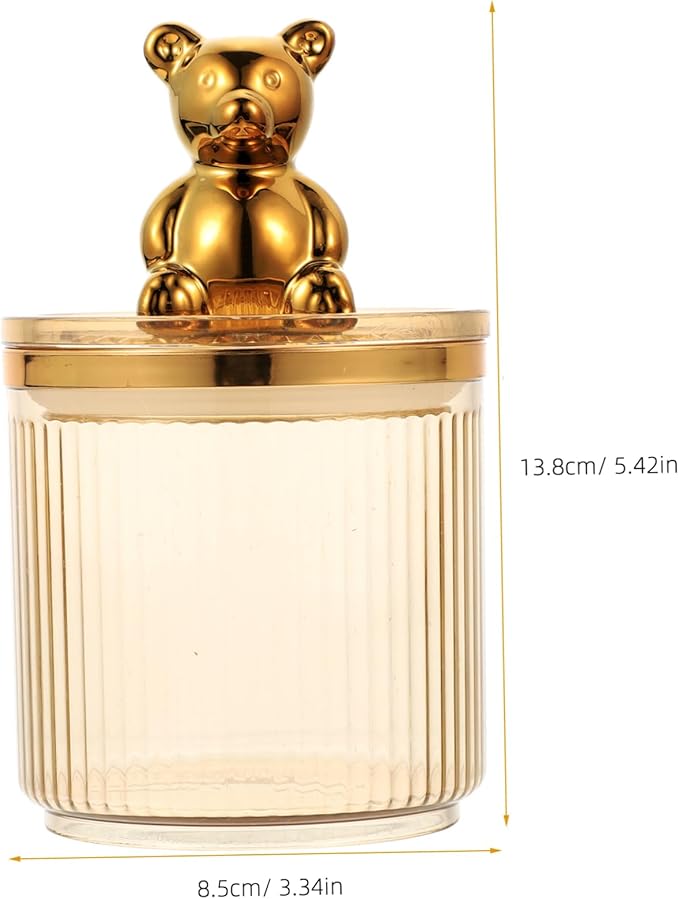 Alipis Airtight Bear Canister Sealed Jar for Kitchen Counter Storage Bins Laundry Containers Grains Storage Tank