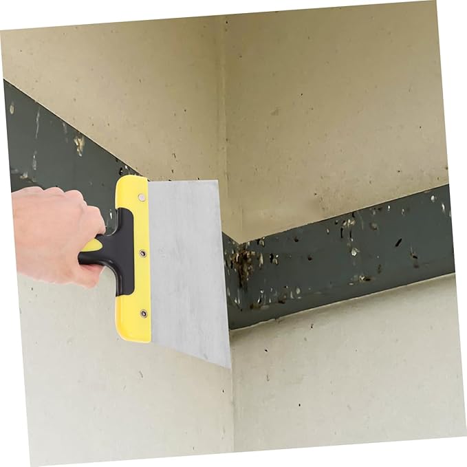 Kisangel Pigeon Droppings Scraper, Metal Large Bird Poop Cleaning Scraper for Chicken Coop Wide Head Quick Cleaning