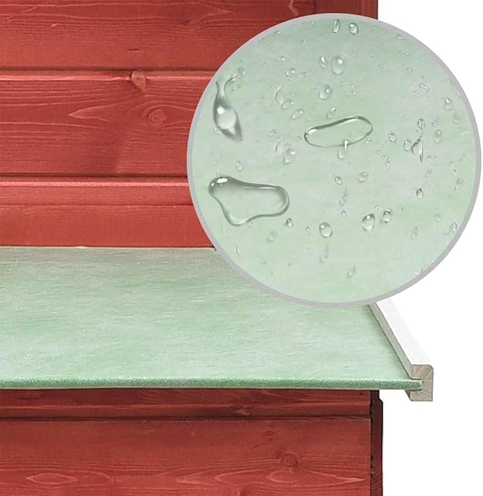 Outdoor Wooden Rabbit Hutch 66.9 x 66.9 x 43.3 in Red Solid Pine Chicken Coop with Pull-Out Tray Ramp Weatherproof Small Animal Cage for Backyard Garden