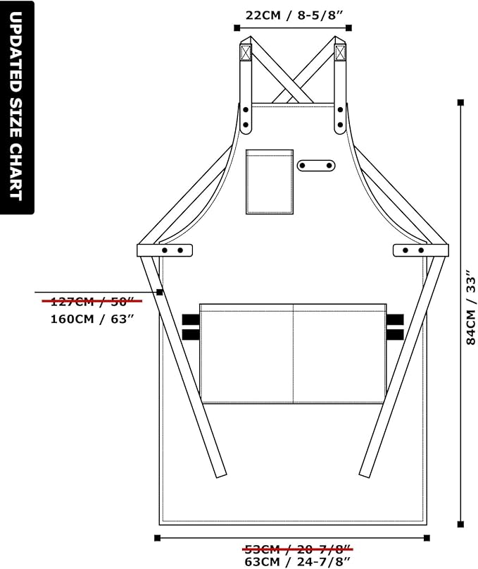 NEOVIVA Canvas Tool Apron for Men and Women with Pockets, Heavy Duty Cross Back Work Apron for Shop BBQ Woodworking